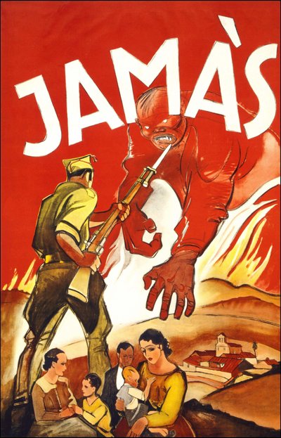 Jamás ("Jamais"), affiche publiée pendant la guerre d