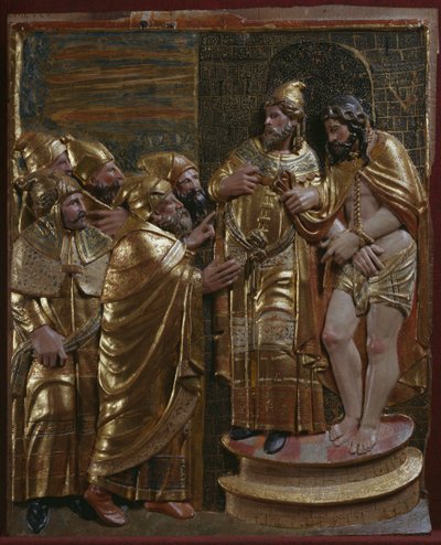 Jésus devant Caïphe (détail) - Spanish School