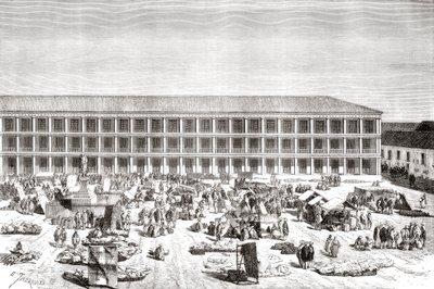 La Casa de los Portales, Plaza de Simon Bolivar, anciennement Plaza de la Constitución, Bogotá, Colombie - Spanish School