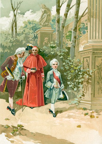 Louis XV enfant dans le Jardin des Tuileries - Spanish School