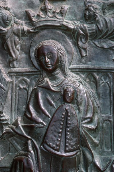 Madone et Enfant (détail) - Spanish School