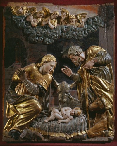 Nativité (détail) - Spanish School