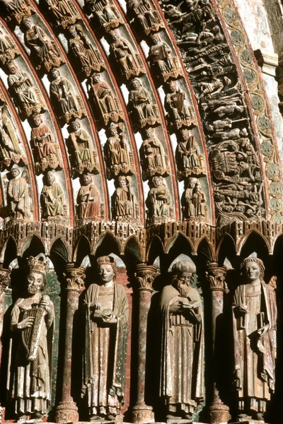 Sculptures de niche et de voussoir du portail ouest - Spanish School
