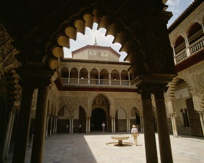 Patio dans le Real Alcazar - Spanish School
