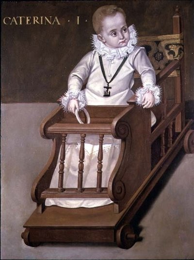 Portrait de Catherine I enfant - Spanish School