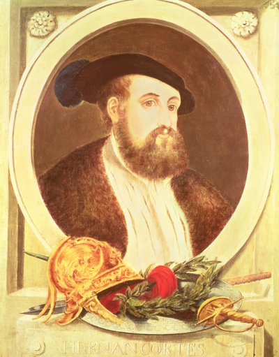 Portrait de Hernan Cortes (1485-1547) - Spanish School
