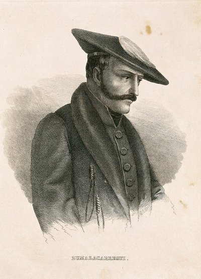 Portrait de Tomás ZUMALACARREGUI (1788-1835), personnage de la campagne espagnole ou guerre d
