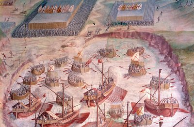 Régate de galions espagnols lors d