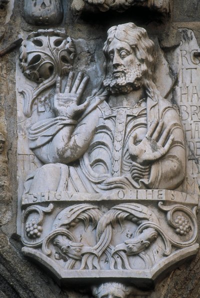 Représentation du prophète Abraham, bas-relief de la façade des orfèvres - Spanish School