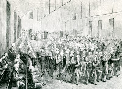 Réunion shaker à New Lebanon, New York, 1873 - Spanish School