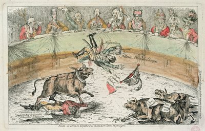 Taureau espagnol, caricature de Joseph Bonaparte, roi d