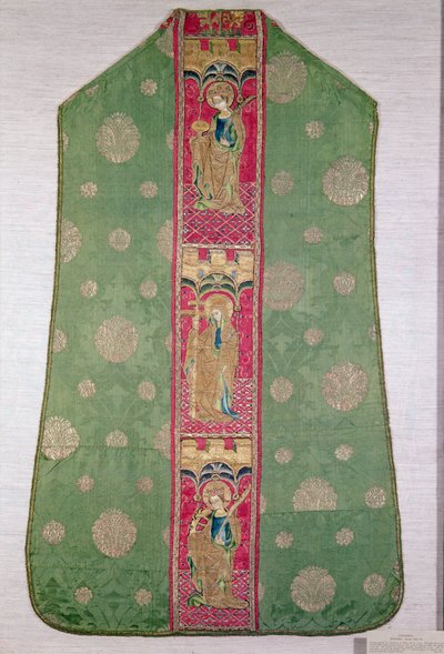 Chasuble espagnole, vers 1425-50 (soie brodée) - Spanish School
