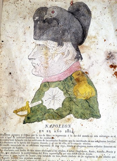 Caricature espagnole de Napoléon 1er - Spanish School