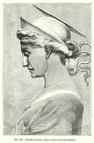 Sainte Cécile, bas-relief de Donatello - Spanish School