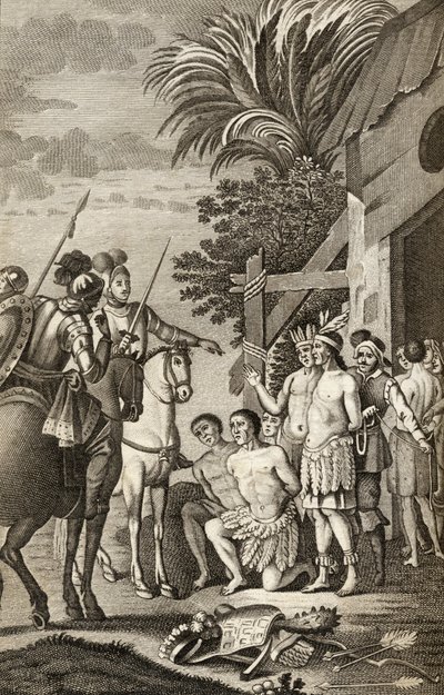 La conquête espagnole du Chili par Alonso de Ercilla, tiré de 
