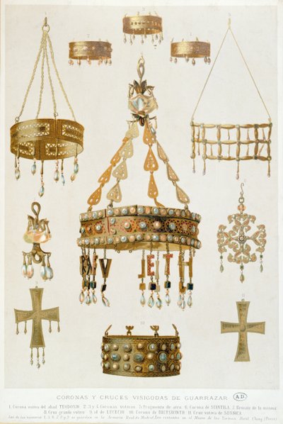 Le Trésor de Guarrazar - Spanish School
