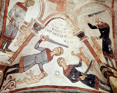 Le cycle des mois : le massacre des innocents (détail) - Spanish School