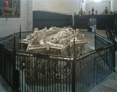 Tombe de Juan II de Castille (1405-54) et Isabel du Portugal - Spanish School