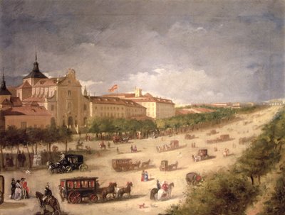 Vue de la Calle de Alcalá, Madrid - Spanish School