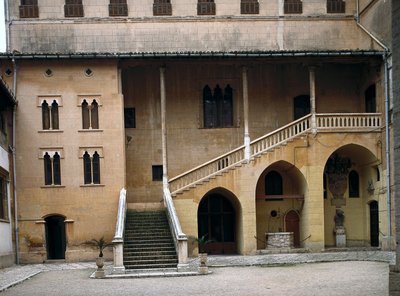 Vue du palais ducal du général des Jésuites François Borgia (San Francisco de Borja), duc de Gandia (1510-1572). Gandia, Espagne - Spanish School