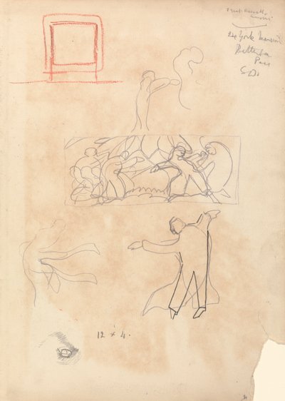 Cave of the Golden Calf: Étude de danseurs - Spencer Frederick Gore