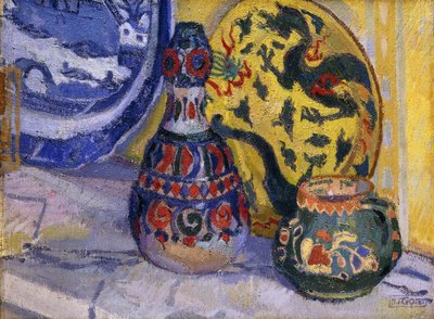 Nature morte avec des figures orientales, 1913 - Spencer Frederick Gore