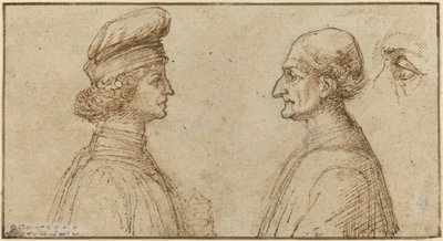 Buste de Deux Hommes (recto) - Sperandio