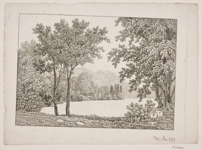 Paysage avec lac - Søren Henrik Petersen