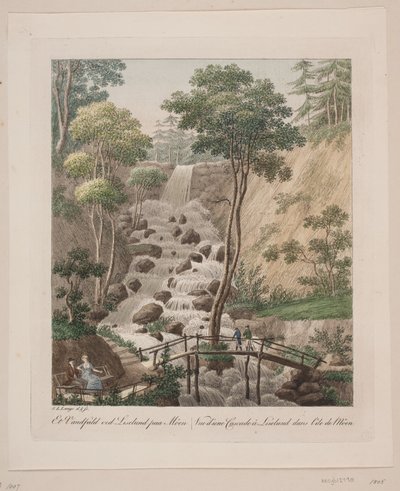 Une cascade à Liselund sur Møn - Søren L. Lange