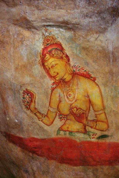 Les Demoiselles des Nuages, de la Forteresse de Roche (détail) - Sri Lankan School