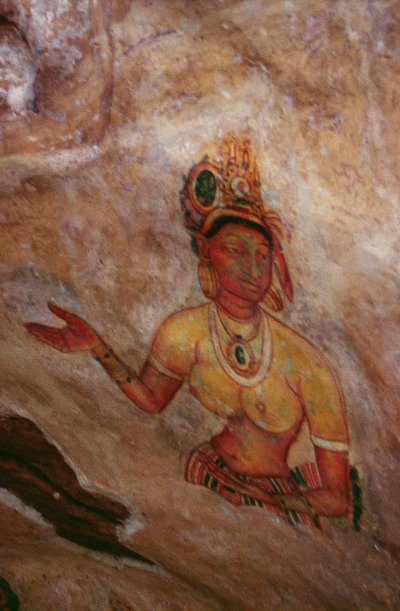 Les Demoiselles des Nuages, de la Forteresse de Roche (détail) - Sri Lankan School