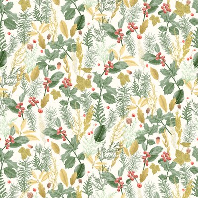 Motif de houx de vacances, 2021 - Stacy Hsu