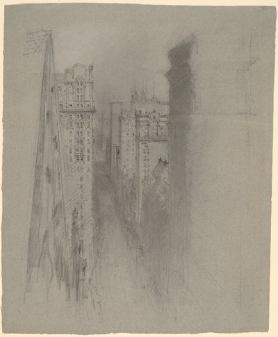 Nord sur Broadway depuis Trinity Church - Stanford White
