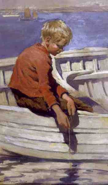 Garçon pêchant - Stanhope Alexander Forbes