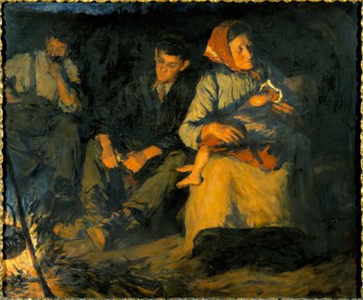 Autour du feu de camp - Stanhope Alexander Forbes