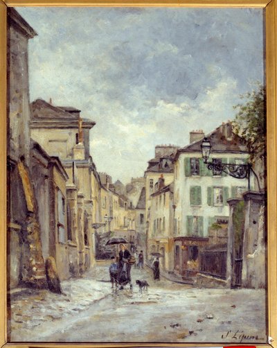 Une rue du vieux Montmartre à Paris - Stanislas Victor Edouard Lepine