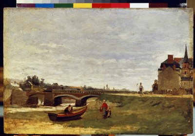 Paysage au pont - Stanislas Victor Edouard Lepine