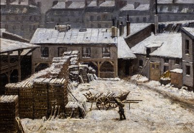Neige à Paris - Stanislas Victor Edouard Lepine