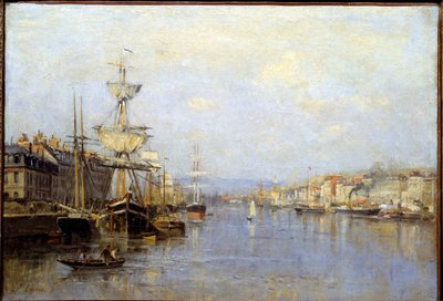 Vue du port de Rouen - Stanislas Victor Edouard Lepine
