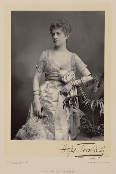 Miss Hope Temple, portrait photographique - Stanislaus Walery