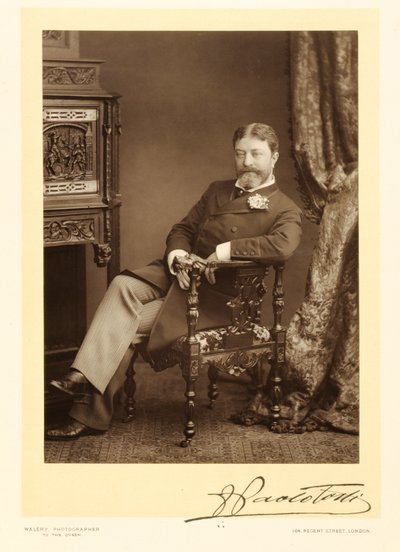 Sir Francesco Paolo Tosti (1847-1916), compositeur de chansons, portrait photographique - Stanislaus Walery