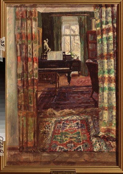 Intérieur avec un piano à queue - Stanislav Joulianovitch Joukovski