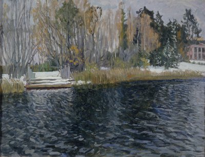 Première neige, début du XXe siècle - Stanislav Julianovic Zukovskij