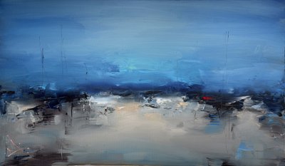 Paysage bleu mélancolique - Stanislav Lazarov