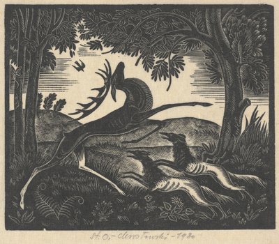 Cerf blessé - Stanislav Ostoja Chrostovski