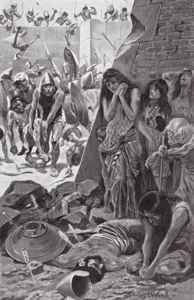 Tyr assiégée par Nabuchodonosor de Babylone - Stanley L. (after) Wood