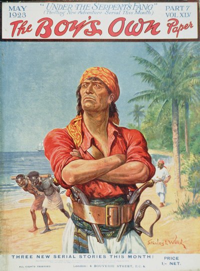 Une figure de pirate de la couverture de 