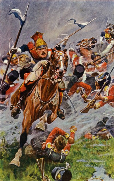 Albuera, Charge des lanciers polonais à l