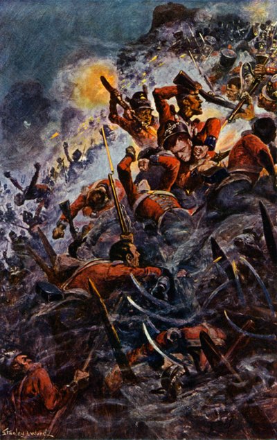 Assaut des hauteurs à Badajos - Stanley L. Wood