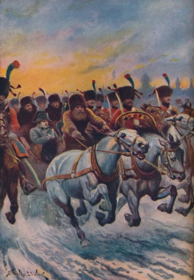 Napoléon lors de la retraite de Moscou, c1925 - Stanley Llewellyn Wood